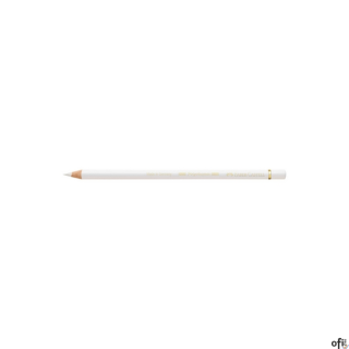 Kredka artystyczna Polychromos Faber-Castell w kolorze white (101). Seria ta jest ceniona na całym świecie zarówno przez profesj