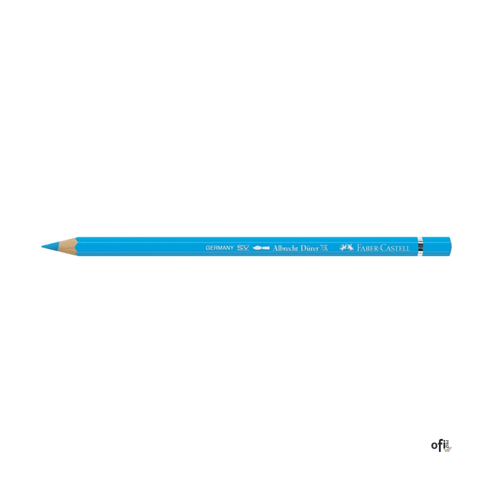Kredka akwarelowa Albrecht D_rer Faber-Castell w kolorze light phthalo blue (145). Profesjonalna i niezawodna, zapewnia artystom