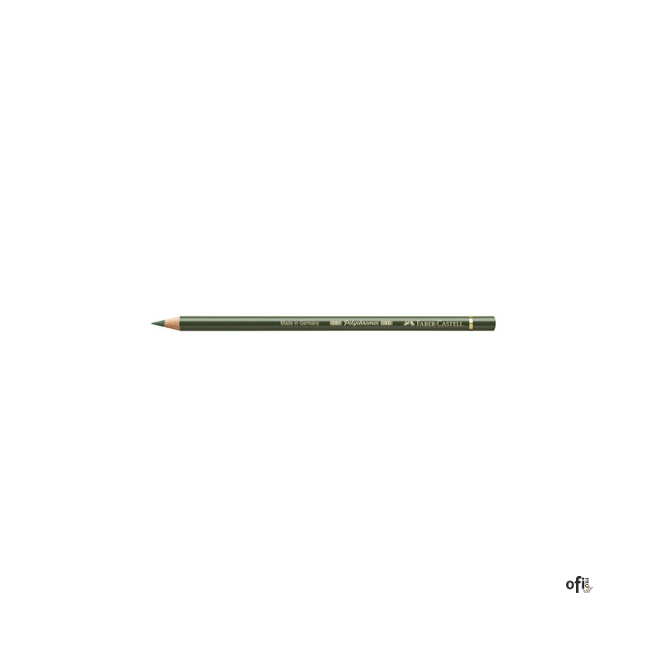 Kredka artystyczna Polychromos Faber-Castell w kolorze chromium green opaque (174). Seria ta jest ceniona na całym świecie zarów