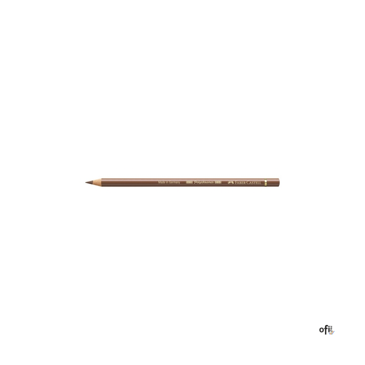 Kredka artystyczna Polychromos Faber-Castell w kolorze bistre (179). Seria ta jest ceniona na całym świecie zarówno przez profes
