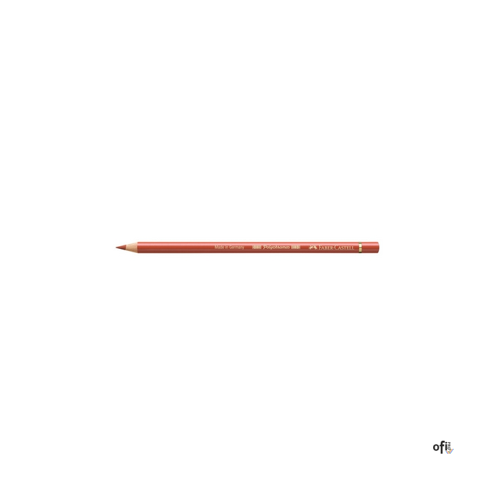 Kredka artystyczna Polychromos Faber-Castell w kolorze sanguine (188). Seria ta jest ceniona na całym świecie zarówno przez prof