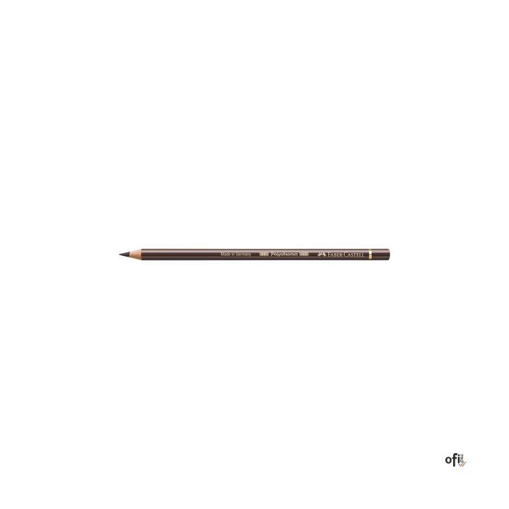 Kredka artystyczna Polychromos Faber-Castell w kolorze burnt umber (280). Seria ta jest ceniona na całym świecie zarówno przez p