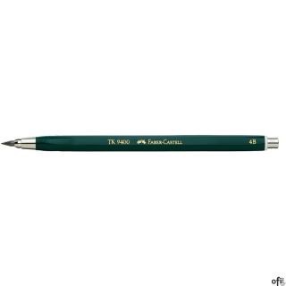 Ołówek automatyczny TK 9400 Faber-Castell w kolorze zielonym. Ponadczasowy, niezawodny i dobrze znany _ przeznaczony do pisania,