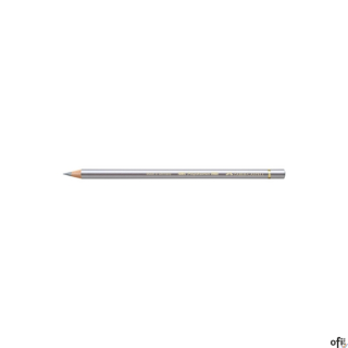 Kredka artystyczna Polychromos Faber-Castell w kolorze silver (251). Seria ta jest ceniona na całym świecie zarówno przez profes