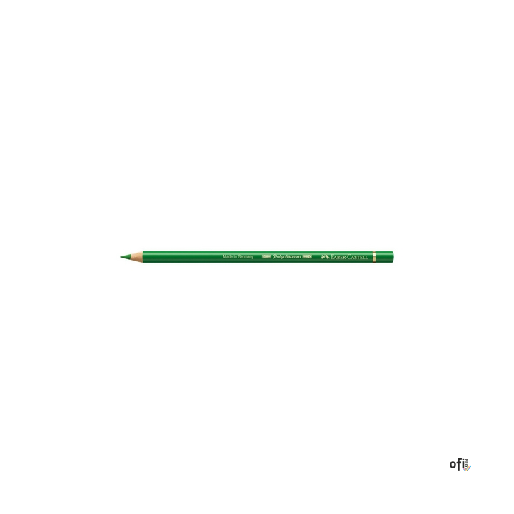 Kredka artystyczna Polychromos Faber-Castell w kolorze permanent green (266). Seria ta jest ceniona na całym świecie zarówno prz