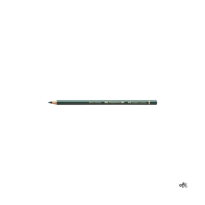 Kredka artystyczna Polychromos Faber-Castell w kolorze juniper green (165). Seria ta jest ceniona na całym świecie zarówno przez
