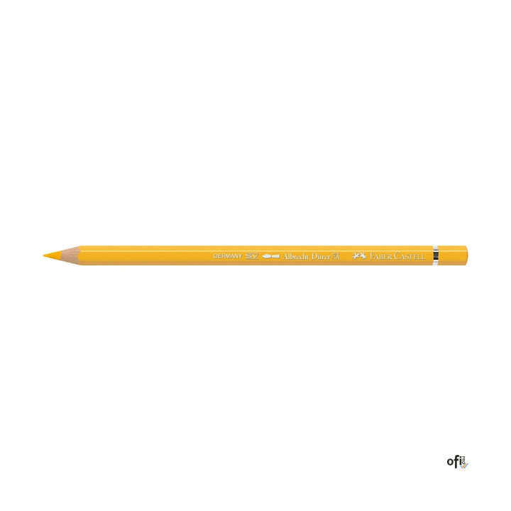 Kredka akwarelowa Albrecht D_rer Faber-Castell w kolorze dark cadmium yellow (108). Profesjonalna i niezawodna, zapewnia artysto