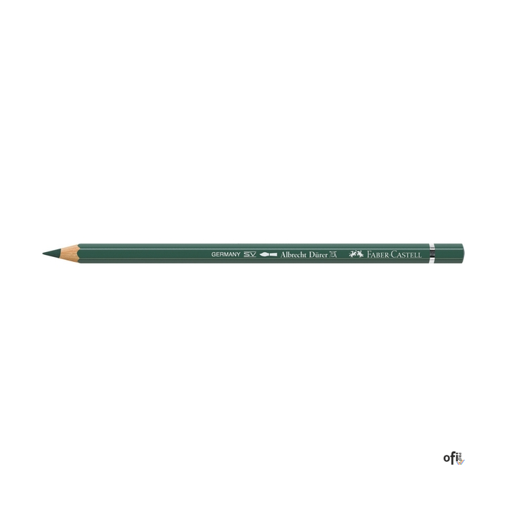 Kredka akwarelowa Albrecht D_rer Faber-Castell w kolorze juniper green (165). Profesjonalna i niezawodna, zapewnia artystom dużą
