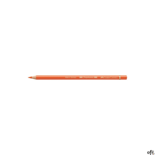 Kredka artystyczna Polychromos Faber-Castell w kolorze orange glaze (113). Seria ta jest ceniona na całym świecie zarówno przez 