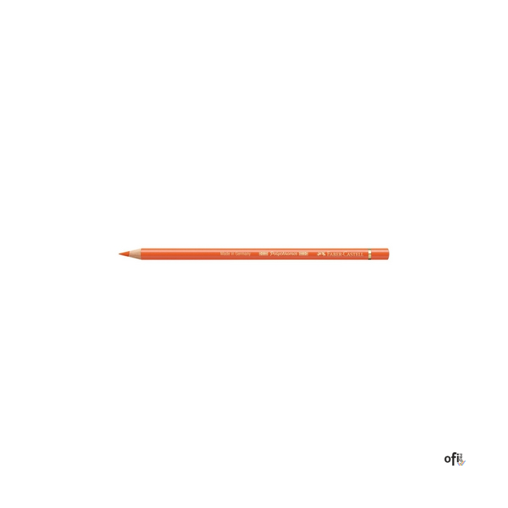 Kredka artystyczna Polychromos Faber-Castell w kolorze orange glaze (113). Seria ta jest ceniona na całym świecie zarówno przez 