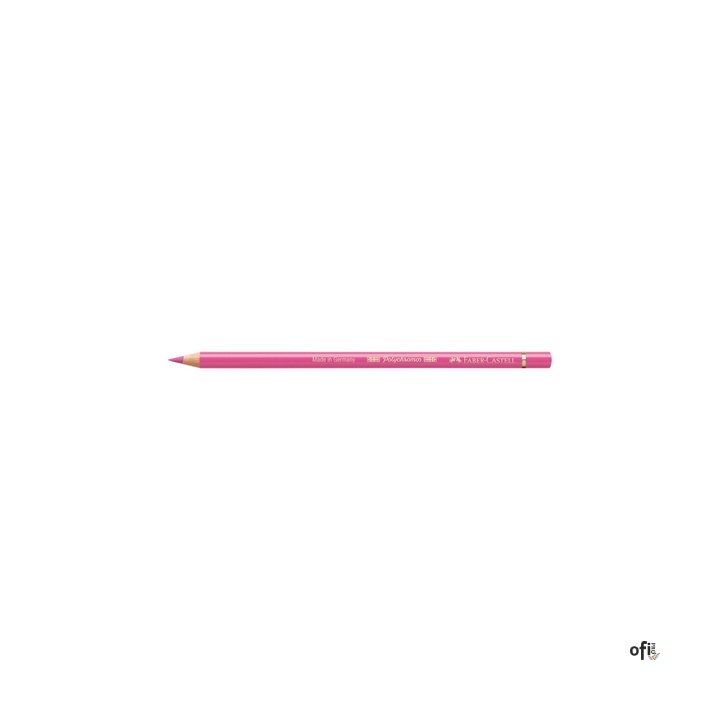 Kredka artystyczna Polychromos Faber-Castell w kolorze pink madder lake (129). Seria ta jest ceniona na całym świecie zarówno pr
