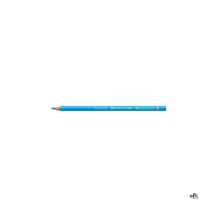 Kredka artystyczna Polychromos Faber-Castell w kolorze light phthalo blue (145). Seria ta jest ceniona na całym świecie zarówno 