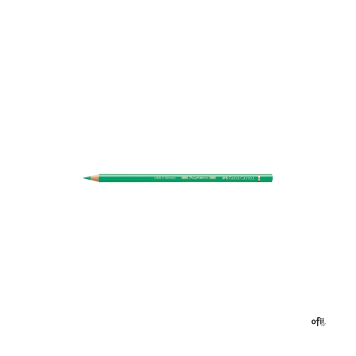 Kredka artystyczna Polychromos Faber-Castell w kolorze light phthalo green (162). Seria ta jest ceniona na całym świecie zarówno