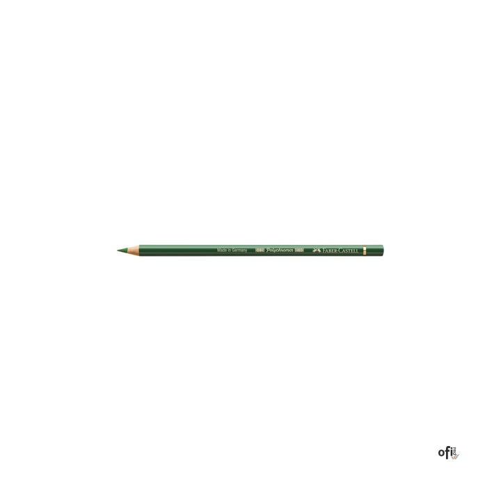 Kredka artystyczna Polychromos Faber-Castell w kolorze permanent green olive (167). Seria ta jest ceniona na całym świecie zarów