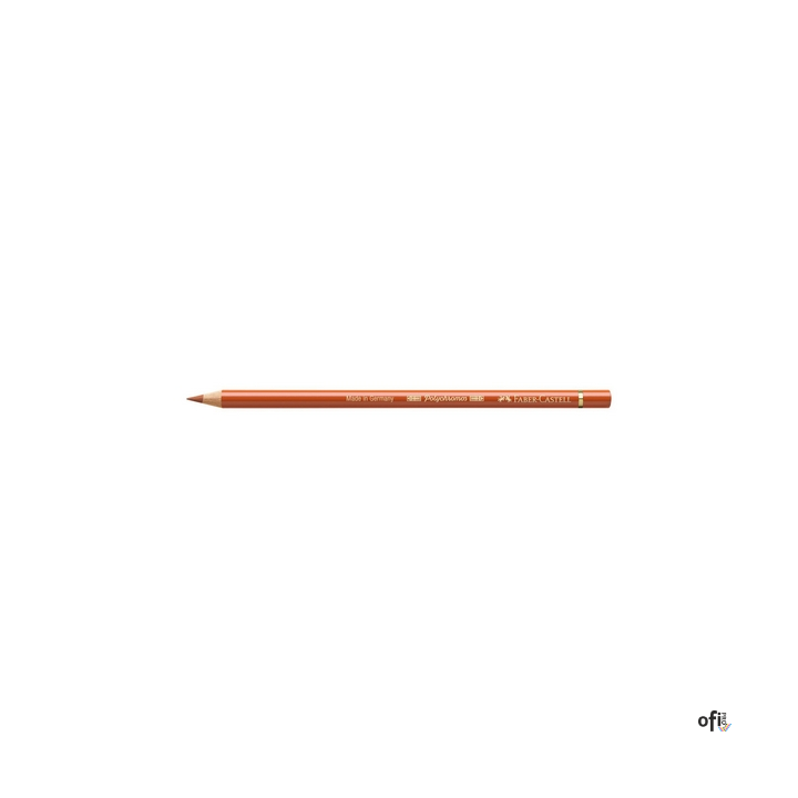 Kredka artystyczna Polychromos Faber-Castell w kolorze terracotta (186). Seria ta jest ceniona na całym świecie zarówno przez pr