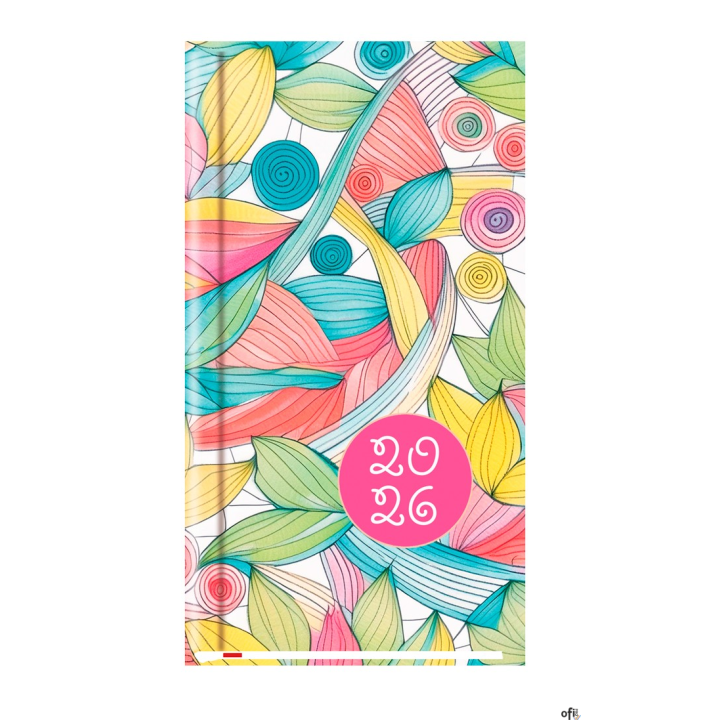 Terminarz Kieszonkowy 90x165mm 2026 Michalczyk i Prokop T-231F-04 kalendarz 1 tydzień na 2 stronach