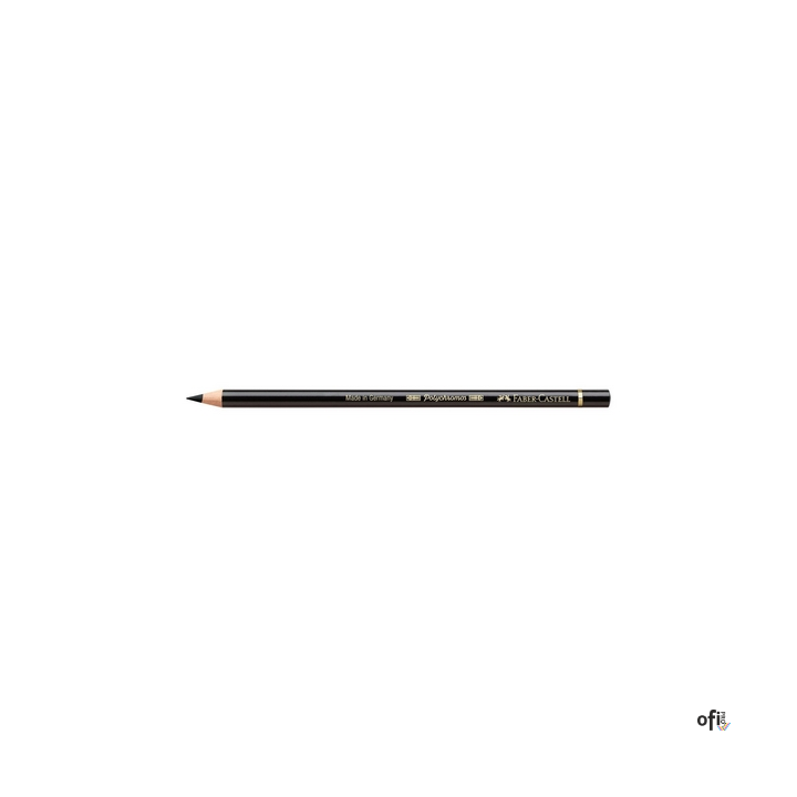 Kredka artystyczna Polychromos Faber-Castell w kolorze black (199). Seria ta jest ceniona na całym świecie zarówno przez profesj