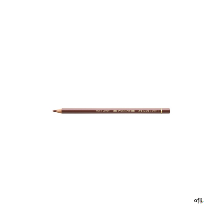 Kredka artystyczna Polychromos Faber-Castell w kolorze burnt siena (283). Seria ta jest ceniona na całym świecie zarówno przez p
