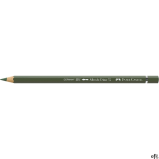 Kredka akwarelowa Albrecht D_rer Faber-Castell w kolorze chromium green opaque (174). Profesjonalna i niezawodna, zapewnia artys