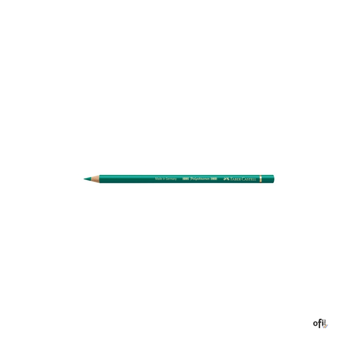 Kredka artystyczna Polychromos Faber-Castell w kolorze phthalo green (161). Seria ta jest ceniona na całym świecie zarówno przez