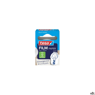Taśma biurowa papierowa Tesafilm, transparentna, 10 m _ 19 mm, 59211_00000_00 TS, Tesa