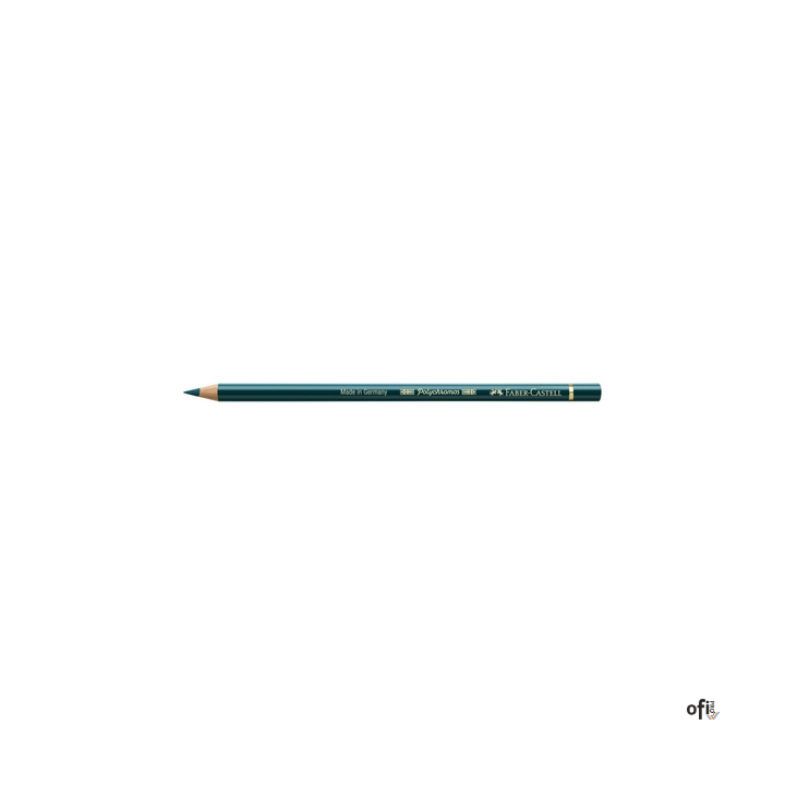 Kredka artystyczna Polychromos Faber-Castell w kolorze deep cobalt green (158). Seria ta jest ceniona na całym świecie zarówno p