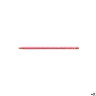 Kredka artystyczna Polychromos Faber-Castell w kolorze coral (131). Seria ta jest ceniona na całym świecie zarówno przez profesj