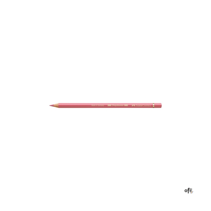 Kredka artystyczna Polychromos Faber-Castell w kolorze coral (131). Seria ta jest ceniona na całym świecie zarówno przez profesj