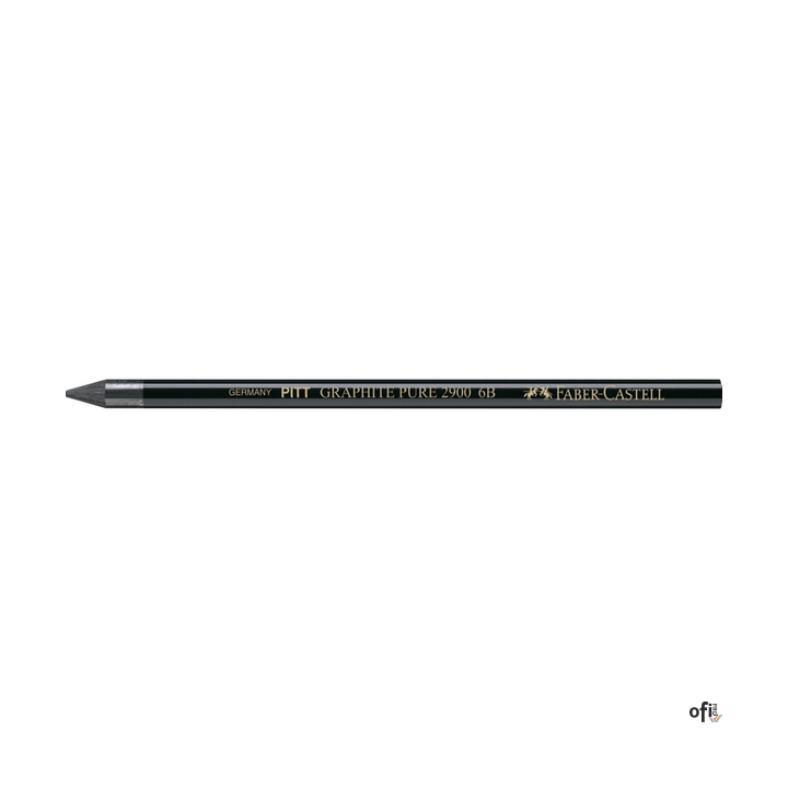 Kredka grafitowa Pitt Graphite Pure Faber-Castell o stopniu twardości 6B. Zaprojektowana, by zapewnić artystom i hobbystom nieog