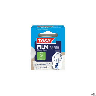 Taśma biurowa papierowa Tesafilm, transparentna, 33 m _ 19 mm, 59212_00000_00 TS, Tesa
