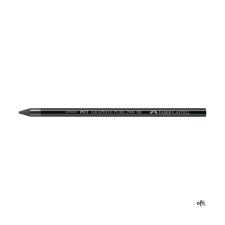 Kredka grafitowa Pitt Graphite Pure Faber-Castell o stopniu twardości 9B. Zaprojektowana, by zapewnić artystom i hobbystom nieog