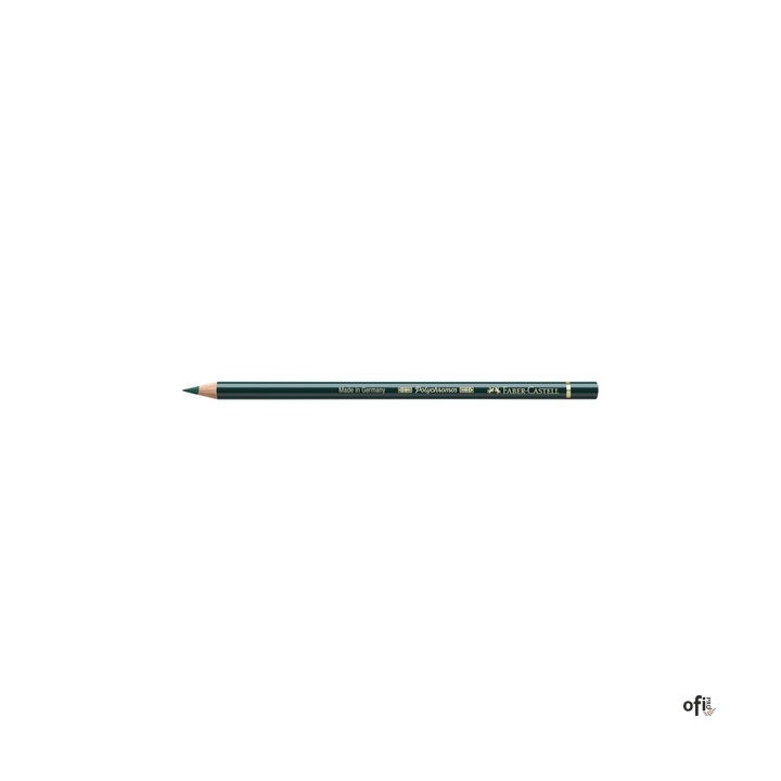 Kredka artystyczna Polychromos Faber-Castell w kolorze pine green (267). Seria ta jest ceniona na całym świecie zarówno przez pr