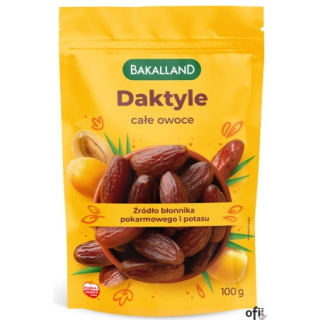 Daktyle suszone całe owoce 100g BAKALLAND