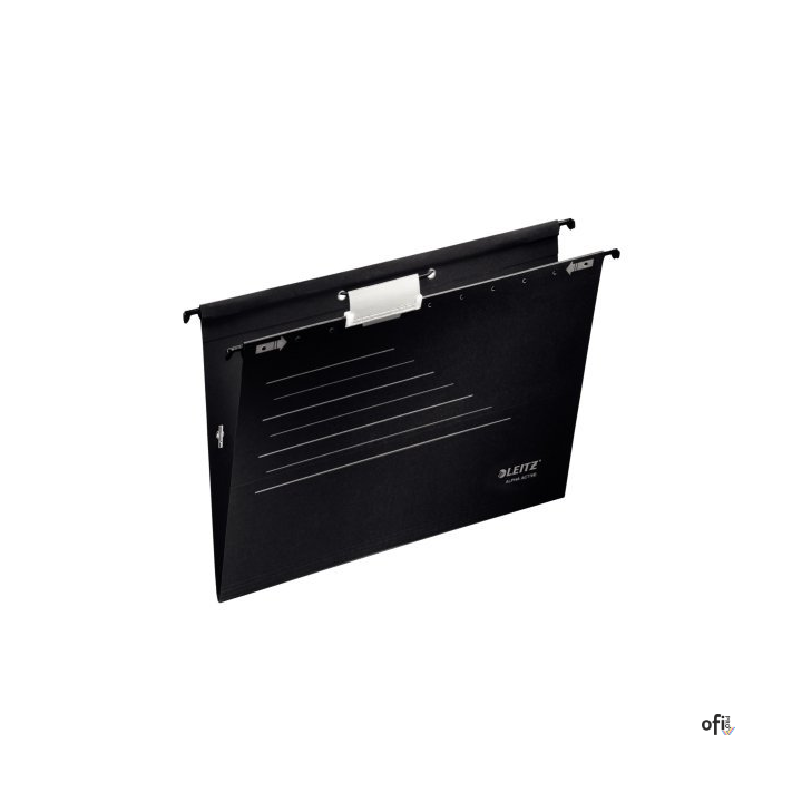 Teczki zawieszane z gumką Alpha Active, czarny, 5 szt. Leitz 19253195