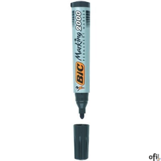 Marker permanentny BIC 2000 Ecolutions czerwony okrągła końcówka, 8209133