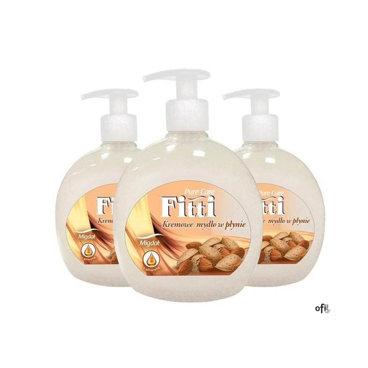 Mydło w płynie z dozownikiem FITTI 500 ml migdał *93176
