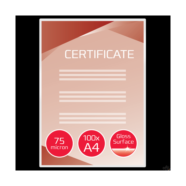 Folia do laminacji GBC A4 75 mikr (100szt) - EZ 3740400