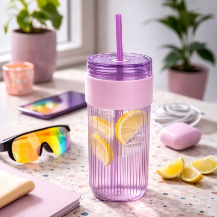 Kubek ze słomką 660 ml SOLEDAD