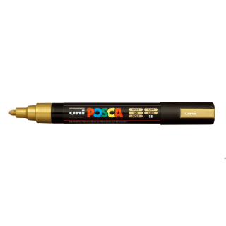 Marker z tuszem pigmentowym PC-5M złoty POSCA UNPC5M/DZL