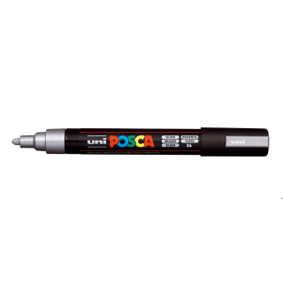 Marker z tuszem pigmentowym PC-5M srebrny POSCA UNPC5M/DSR