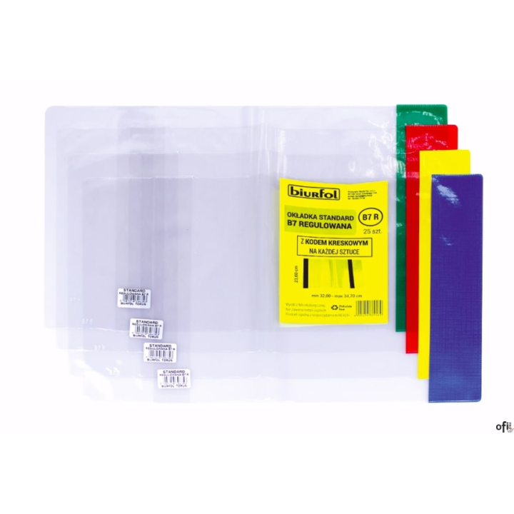 Okładka standard S6 - 261 regulowana (25) z kod. na szt. OZK-52 BIURFOL