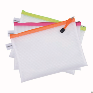 Teczka DONAU z suwakiem Zipper Bag A4 343x246 mm EVA mix kolorów 1798101PL-99