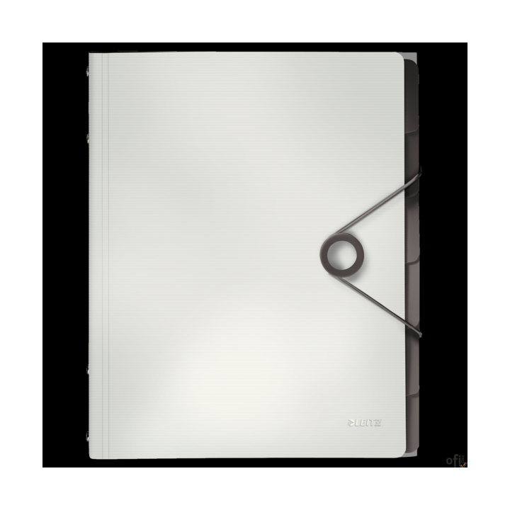 Teczka segregująca 6 przekładek biała PP LEITZ SOLID 45691001