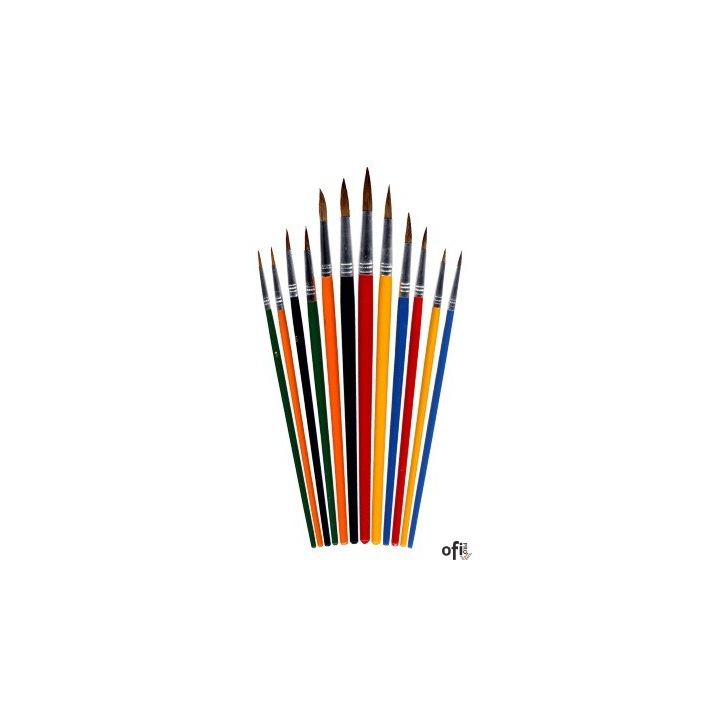 Pędzle 252 okrągłe 12 szt. rozm. 1-12, 12 szt. GRAND 170-1419