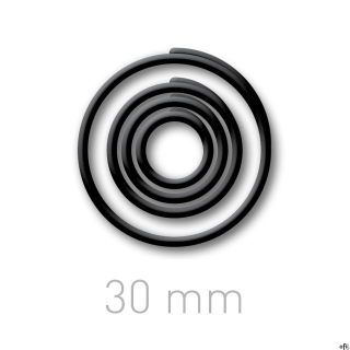Pierścienie wzmacniające, etykiety samoprzylepne, kółko do oprawy dokumentów Opus O.easyRing 30 mm, 60 szt./op. czarny
