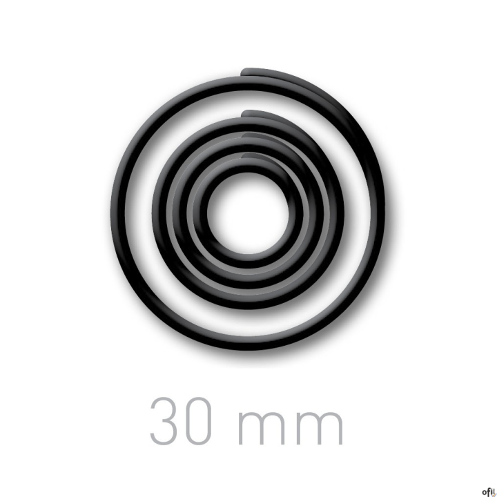 Pierścienie wzmacniające, etykiety samoprzylepne, kółko do oprawy dokumentów Opus O.easyRing 30 mm, 60 szt./op. czarny SALE