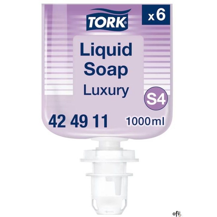 TORK Mydło w płynie luksusowe, system S4 Premium liliowe, zapach - mieszanka magnolii, orchidei i frezji. mydła 1l, 424911
