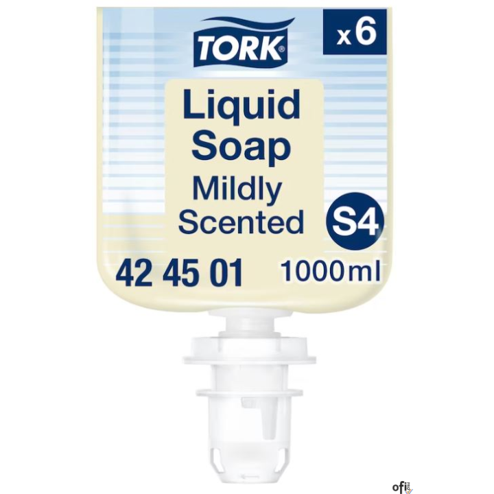 TORK Mydło w płynie delikatnie perfumowane, system S4 Premium kremowe, mydła 1l, 424501