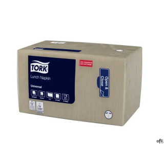 Serwetki lunchowe, naturalna, 1-warstwowe, 500 szt., 509301, TORK SALE