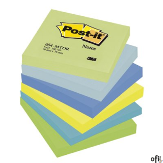 Nowy indeks blk3996 Bloczek samoprzylepny 76x76 6szt. 654-MTDR POST-IT 3M paleta marzycielska (X)